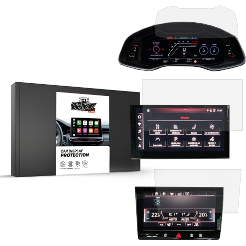 GrizzGlass Distributor - 5904063590186 - GRZ7182 - Matte GrizzGlass CarDisplay Protection Audi Q7 Virtual 2019 [3 PACK] - B2B homescreen