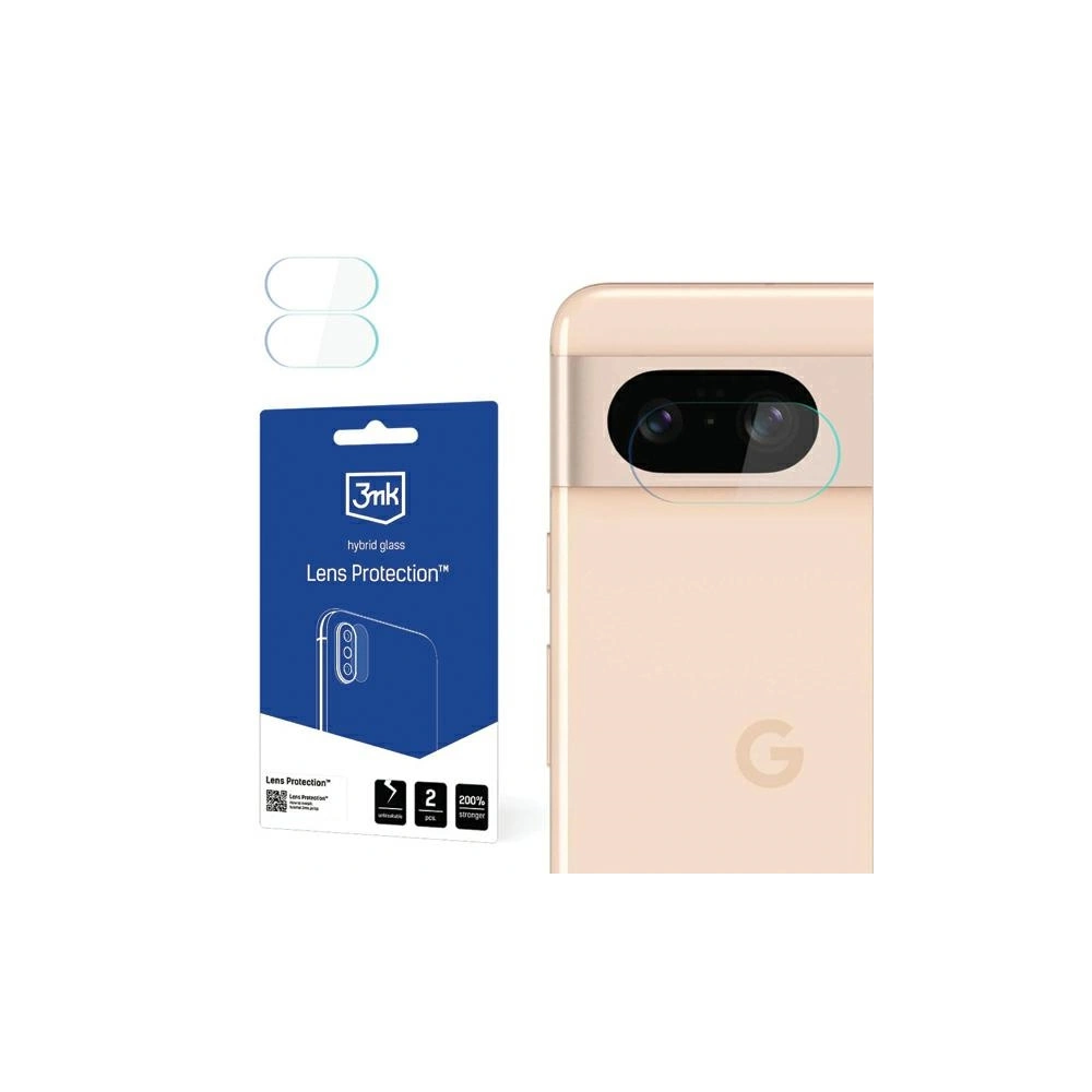 Hurtownia GSM - Hibrid üveg a fényképezőgép objektívhez 3MK Lencsevédelem Google Pixel 8 5G [4 PACK] - 3MK5400 - {ean13} - Hurt