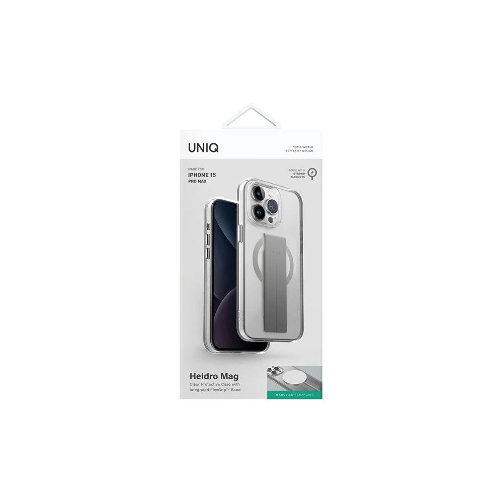 Hurtownia GSM - Case UNIQ Heldro Mag Apple iPhone 15 Pro Max Magclick Charging transparent/luzent klar - UNIQ1077 - {ean13} - Hurt