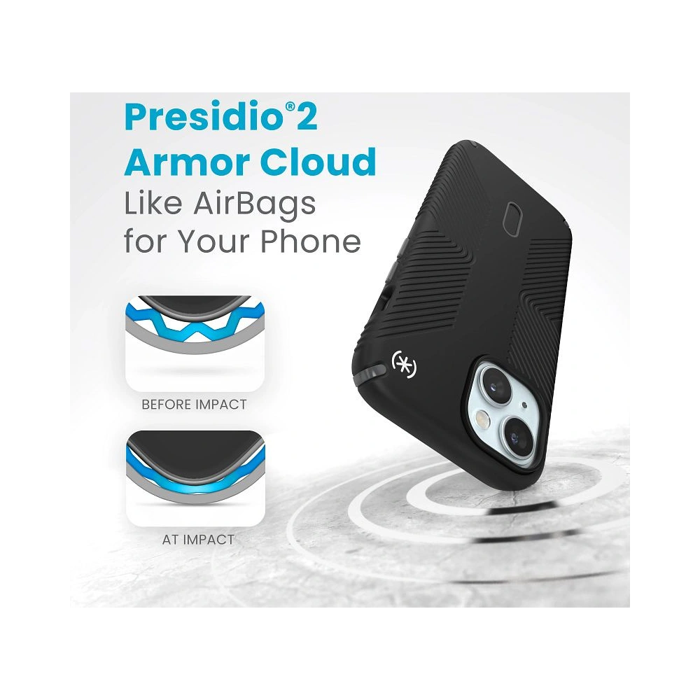 Wholesale Speck Presidio2 Grip ClickLock & MagSafe Apple iPhone 15 / 14 / 13 (Black) - SPK582 - {ean13} - Hurt