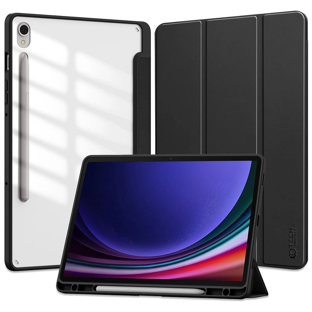 Hurtownia GSM - Etui Tech-Protect SmartCase Pen Hybrid Samsung Galaxy Tab S9 FE Černá - THP2432 - {ean13} - Hurt