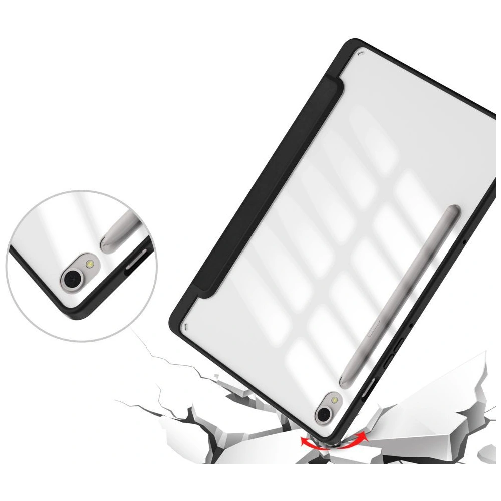 Hurtownia GSM - Etui Tech-Protect SmartCase Pen Hybrid Samsung Galaxy Tab S9 FE+ Plus Černá - THP2433 - {ean13} - Hurt