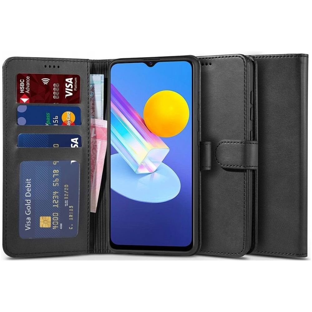 Hurtownia GSM - Case Tech-Protect Wallet Vivo Y72 5G Schwarz - THP2435 - {ean13} - Hurt