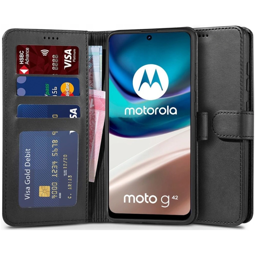 Hurtownia GSM - Etui Tech-Protect pénztárca Motorola Moto G42 fekete - THP2437 - {ean13} - Hurt