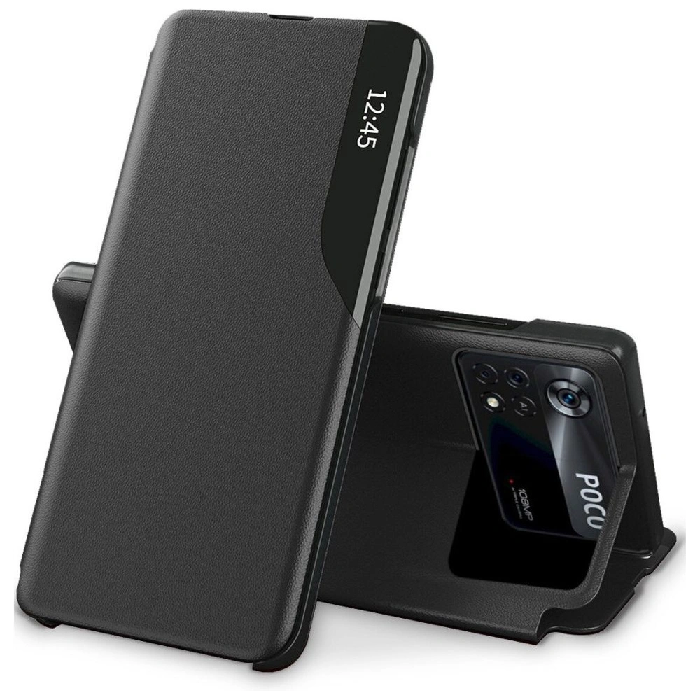 Hurtownia GSM - Case Tech-Protect Smart View Xiaomi Poco M4 Pro 4G Schwarz - THP2438 - {ean13} - Hurt