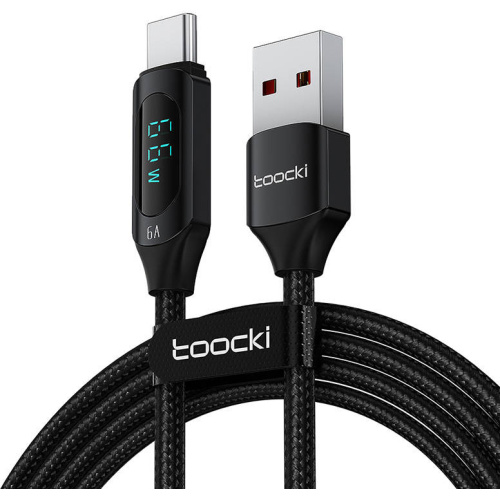 Toocki Distributor - 6975600780208 - TCK84 - Toocki TXCT-XY01 cable USB-A / USB-C, 1m, 66W (black) - B2B homescreen