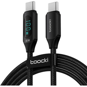 Hurtownia GSM - Kabel Toocki TXCTT1-XY01 USB-C / USB-C, 1m, 100W (negru) - TCK85 - {ean13} - Hurt