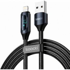 Hurtownia GSM - Cablul Toocki TXCL-XY01 USB-A / Lightning, 1m, 12W (negru) - TCK86 - {ean13} - Hurt