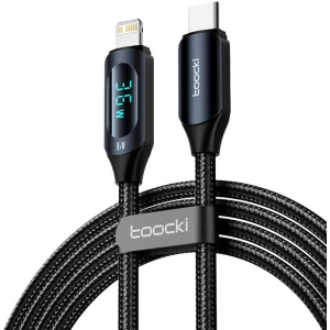 Hurtownia GSM - Kabel Toocki TXCTL-XY08 USB-C / Lightning, 1m, 36W (negru) - TCK87 - {ean13} - Hurt