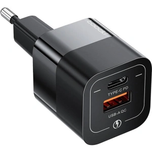 Hurtownia GSM - Încărcător de rețea Toocki TCTAC-XFKB01 USB-A / USB-C, 33W (negru) - TCK88 - {ean13} - Hurt