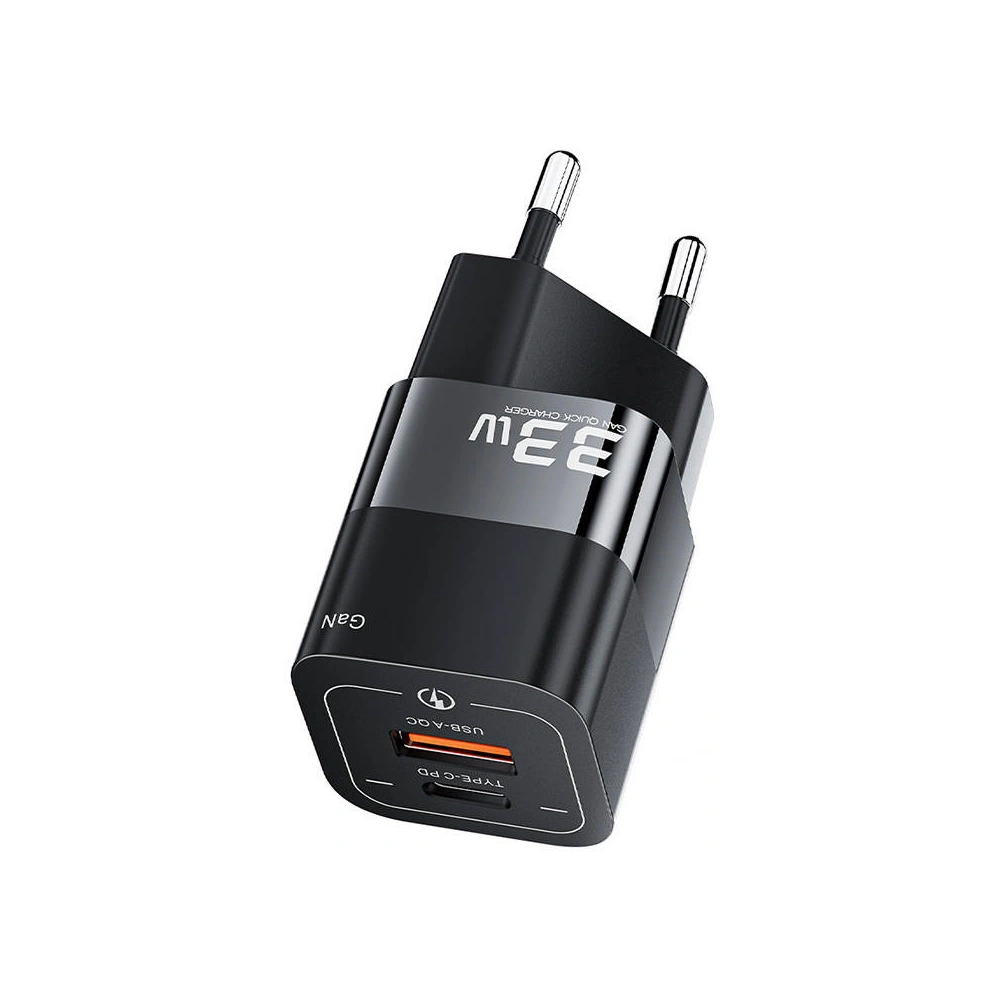 Hurtownia GSM - Netzteil Toocki TCTAC-XFKB01 USB-A / USB-C, 33W (schwarz) - TCK88 - {ean13} - Hurt