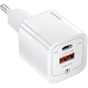 Hurtownia GSM - Încărcătorul de rețea Toocki TCTAC-XFKB01 USB-A / USB-C, 33W (alb) - TCK89 - {ean13} - Hurt