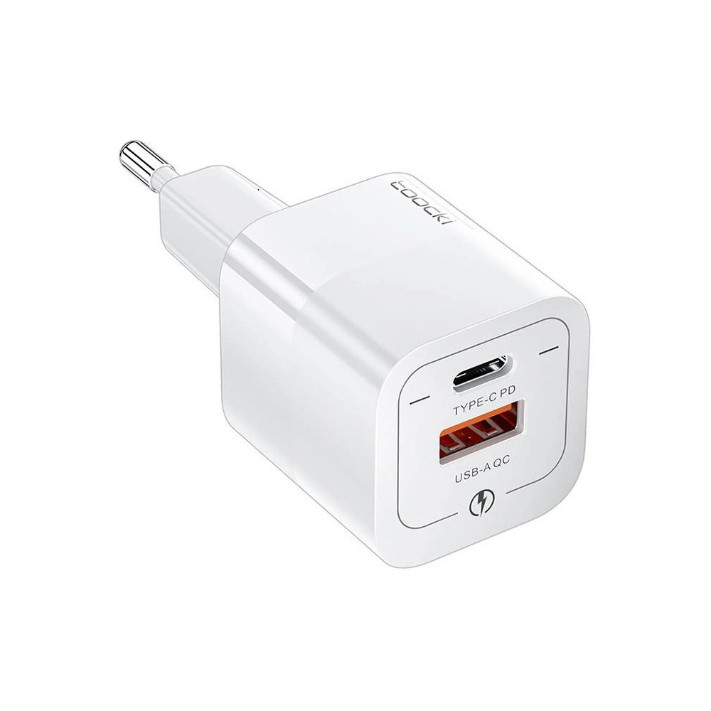 Hurtownia GSM - Netzteil Toocki TCTAC-XFKB01 USB-A / USB-C, 33W (weiß) - TCK89 - {ean13} - Hurt