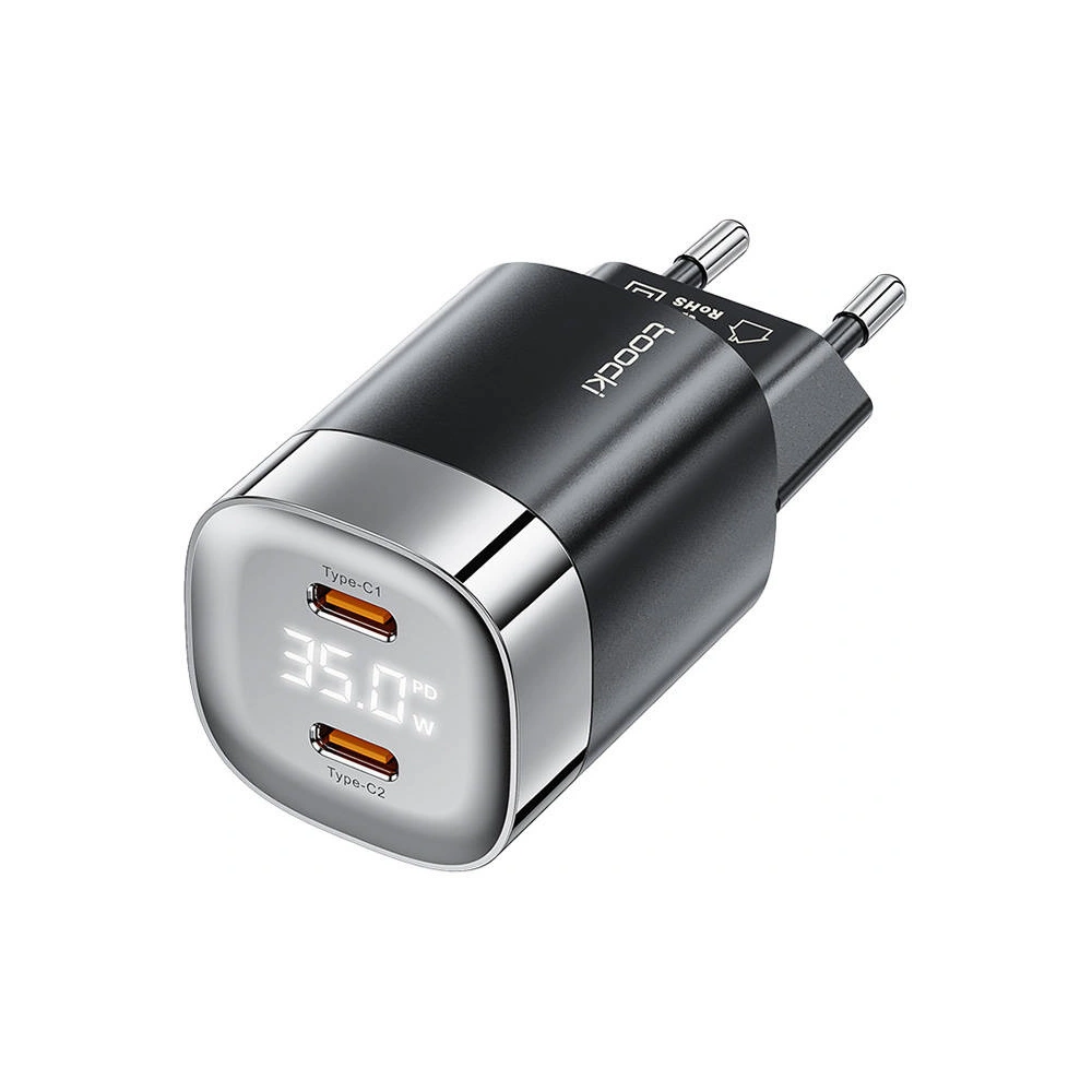 Hurtownia GSM - Netzteil Toocki TCTAC-ZXB01 2xUSB-C, GaN, 35W (schwarz) - TCK90 - {ean13} - Hurt