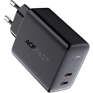 Wholesale Acefast A9 network charger 2xUSB-C, PD, 40W (black) - ACE1 - {ean13} - Hurt