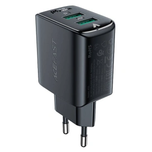 Wholesale Acefast A33 network charger 2xUSB-A, QC3.0, 18W (black) - ACE3 - {ean13} - Hurt