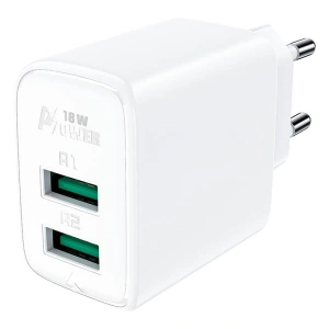 Wholesale Acefast A33 network charger 2xUSB-A, QC3.0, 18W (white) - ACE4 - {ean13} - Hurt