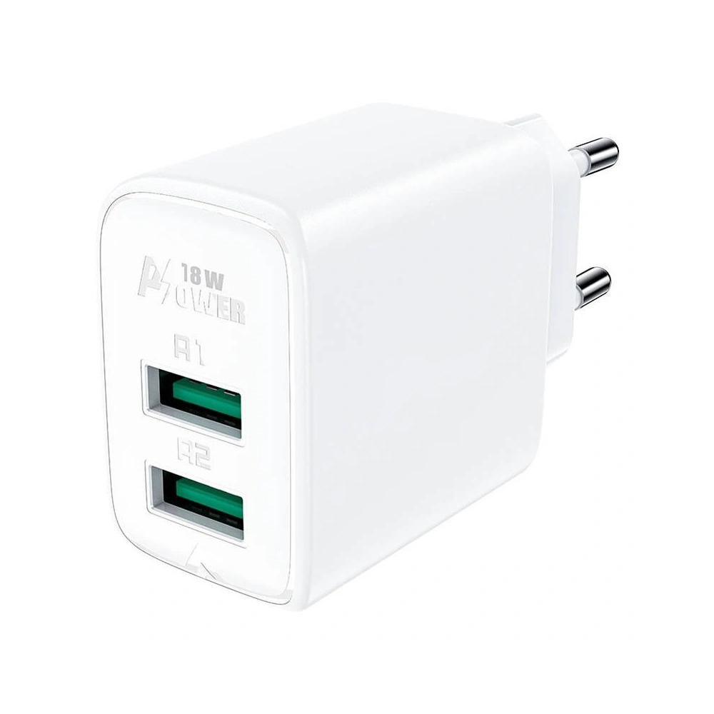 Hurtownia GSM - Síťová nabíječka Acefast A33 2xUSB-A, QC3.0, 18W (bílá) - ACE4 - {ean13} - Hurt