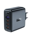 Wholesale Acefast A37 network charger USB-A, 3xUSB-C, PD, GaN, 100W (black) + angle cable USB-C / USB-C 2m - ACE6 - {ean13} - Hurt