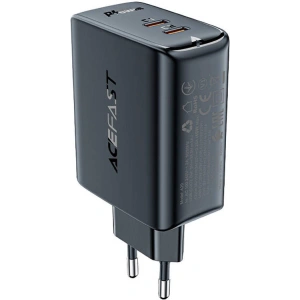 Wholesale Acefast A29 network charger 2xUSB-C PD, GaN, 50W (black) - ACE7 - {ean13} - Hurt