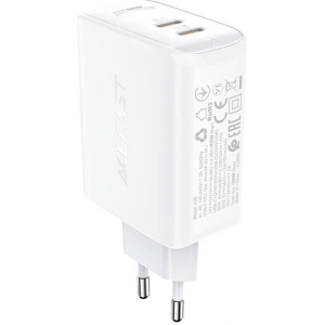 Wholesale Acefast A29 network charger 2xUSB-C PD, GaN, 50W (white) - ACE8 - {ean13} - Hurt