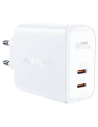 Wholesale Acefast A29 network charger 2xUSB-C PD, GaN, 50W (white) - ACE8 - {ean13} - Hurt