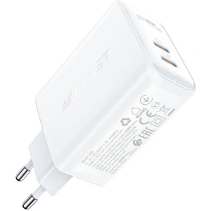 Wholesale Acefast A29 network charger 2xUSB-C PD, GaN, 50W (white) - ACE8 - {ean13} - Hurt