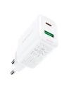 Wholesale Acefast A25 network charger USB-A, USB-C, PD 20W (white) - ACE9 - {ean13} - Hurt