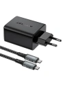 Wholesale Acefast A17 network charger USB-A, USB-C, HDMI, GaN 65W + cable USB-C / USB-C 1.8m (black) - ACE10 - {ean13} - Hurt