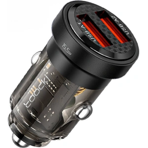 Hurtownia GSM - Încărcător auto Toocki TCCAA-WR01 2xUSB-A, 15W (negru) - TCK98 - {ean13} - Hurt