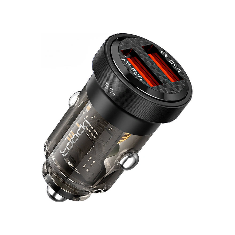 Hurtownia GSM - Autós töltő Toocki TCCAA-WR01 2xUSB-A, 15W (fekete) - TCK98 - {ean13} - Hurt