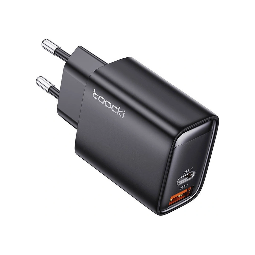Hurtownia GSM - Hálózati töltő Toocki TCT33-BLB01 USB-A / USB-C, 35W (fekete) - TCK103 - {ean13} - Hurt