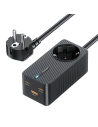 Toocki TCT2C67-JRB01 network charger 2xUSB-C / USB-A / AC, 1.5m, GaN, 67W (black)