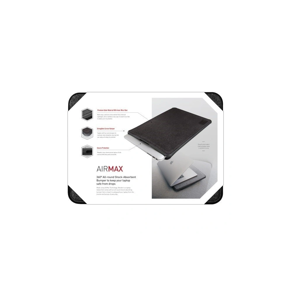 Hurtownia GSM - Etui UNIQ Dfender laptop Sleeve 15" czarny/charcoal black - UNIQ20BLK - {ean13} - Hurt