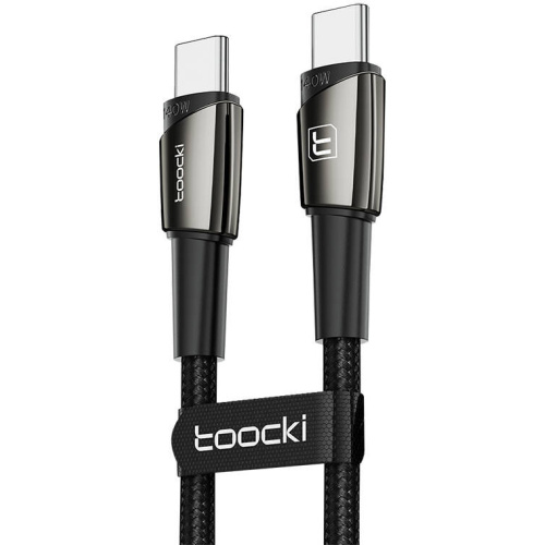 Toocki Distributor - 6975600782318 - TCK109 - Toocki TXCTT14-LG01 cable USB-C / USB-C, 1m, 140W (black) - B2B homescreen