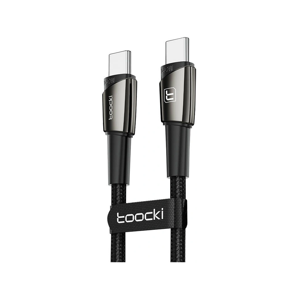 Wholesale Toocki TXCTT14-LG01 cable USB-C / USB-C, 1m, 140W (black) - TCK109 - {ean13} - Hurt