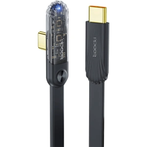 Hurtownia GSM - Kabel kątowy Toocki TQ-X32 USB-C / USB-C, 1m, 100W (negru) - TCK110 - {ean13} - Hurt