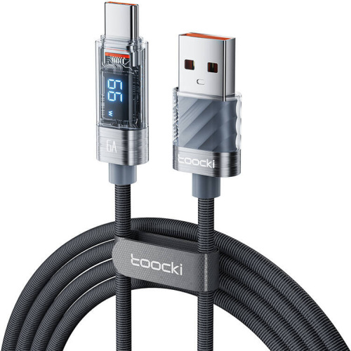 Toocki Distributor - 6975600789478 - TCK113 - Toocki TXCTZX0G cable USB-A / USB-C, 1m, 66W (grey) - B2B homescreen