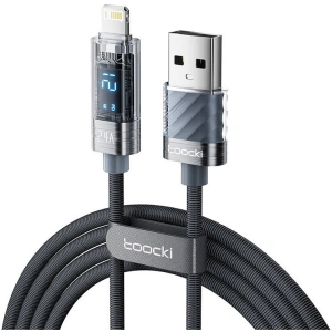 Hurtownia GSM - Kabel Toocki TXCLZX0G-01 USB-A / Lightning, 1m, 12W (grau) - TCK114 - {ean13} - Hurt