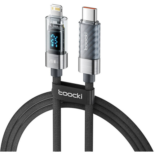Toocki Distributor - 6975600789713 - TCK115 - Toocki TXCTL-ZX0G cable USB-C / Lightning, 1m, 20W (grey) - B2B homescreen