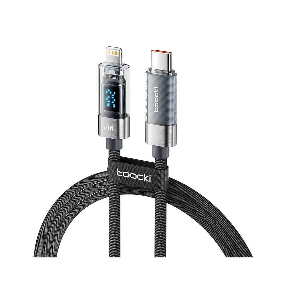 Hurtownia GSM - Kábel Toocki TXCTL-ZX0G USB-C / Lightning, 1m, 20W (szürke) - TCK115 - {ean13} - Hurt