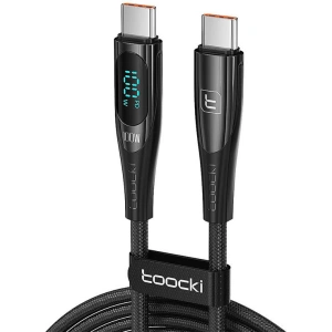 Hurtownia GSM - Kabel Toocki TXCTT1-XY201 USB-C / USB-C, 1m, PD, 100W (schwarz) - TCK116 - {ean13} - Hurt
