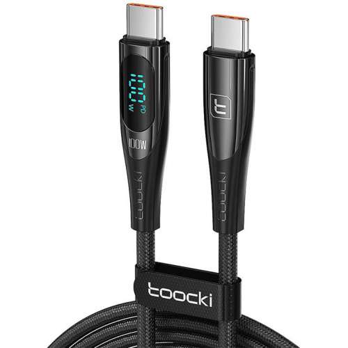 Toocki Distributor - 6975600784640 - TCK116 - Toocki TXCTT1-XY201 cable USB-C / USB-C, 1m, PD, 100W (black) - B2B homescreen