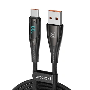 Hurtownia GSM - Kabel Toocki TXCTXY2A01 USB-A / USB-C, 1m, 66W (schwarz) - TCK117 - {ean13} - Hurt