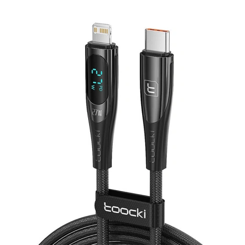 Kabel Toocki TXCTL-XY205 USB-C / Lightning, 1m, PD, 27W (czarny)