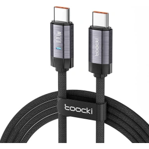 Hurtownia GSM - Kabel Toocki TXCTT1-FZA0G USB-C / USB-C, 1m, PD, 100W (grau) - TCK119 - {ean13} - Hurt