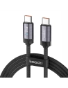Kabel Toocki TXCTT1-FZA0G USB-C / USB-C, 1m, PD, 100W (šedý)