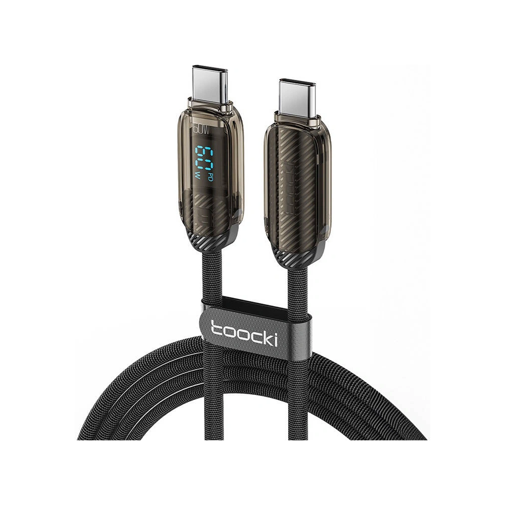 Hurtownia GSM - Kabel Toocki TXCTT2-YX2A03 USB-C / USB-C, 1m, PD, 60W (šedý) - TCK120 - {ean13} - Hurt