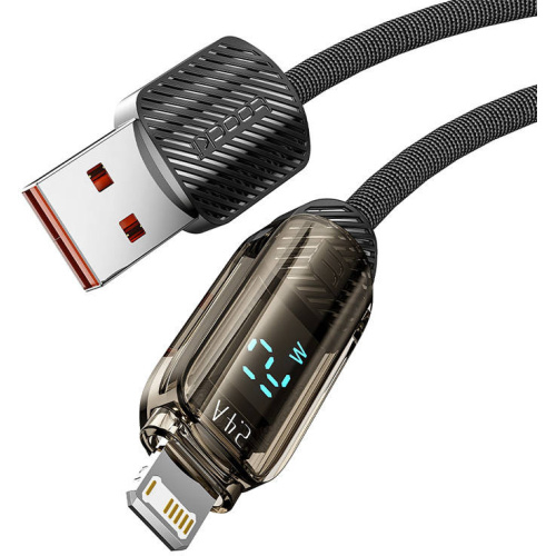 Toocki Distributor - 6976018372832 - TCK121 - Toocki TXCLYX01 cable USB-A / Lightning, 1m, 12W (black) - B2B homescreen