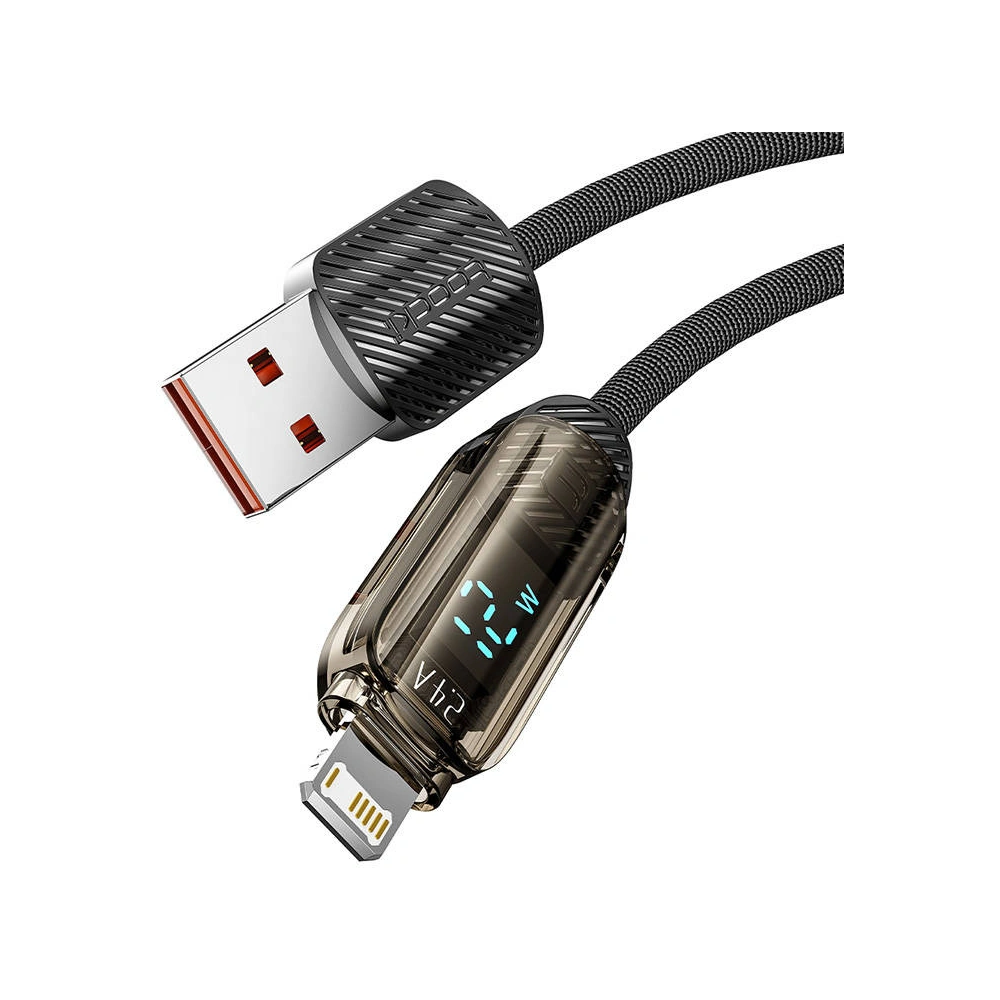 Hurtownia GSM - Kabel Toocki TXCLYX01 USB-A / Lightning, 1m, 12W (negru) - TCK121 - {ean13} - Hurt